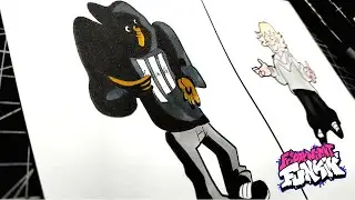 FNF Drawing 67 Kid Meme vs 61 Meme | New Phonk Remix Mod (Epic Art)
