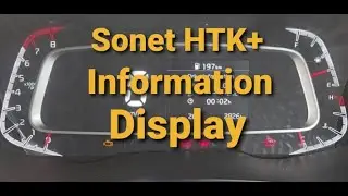kia sonet MID functionality | kia sonet htk+ instrument cluster|kia  sonet htk+ cruise control