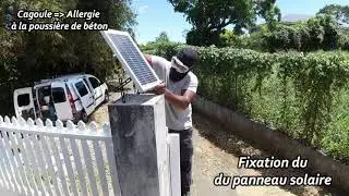 Motorisation de portail Elixo 500, alimentation solaire SOMFY