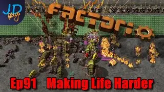 Жизнь становится сложнее, эпизод 91 | Factorio Biter Hell | Геймплей, давай поиграем
