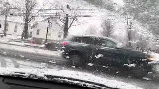 Manejando el la nieve en Ney jersey 