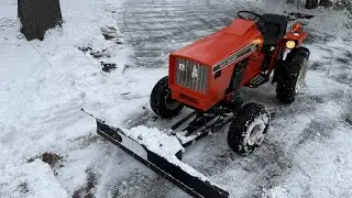 Plowing for Winter Storm Fern with Allis Chalmers 620 #winterstorm #allischalmers #plowing #winter