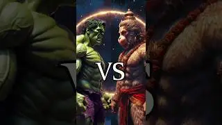 Hulk vs Hanuman: The Ultimate Battle of Power! 💥 #ai #shorts