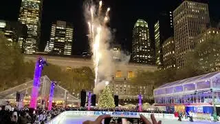 Bryant Park Christmas Tree Lighting Countdown 2022 🎄