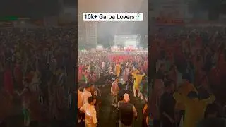 10k+ crowd at Biggest Garba in Navi Mumbai #navratri2025 #garbanight #dandiyanight #dandiyaraas