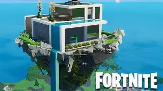 Fortnite Creative - Modern House on a Floating Island (Speed Build)