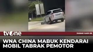 Motor Terseret & Terlindas, Minibus Dikendarai WNA China Tabrak Pengendara | tvOne
