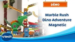 Marble Rush - Dino Adventure Magnetic Set - D&eacute;mo Circuit &agrave; billes, d&egrave;s 4 ans | VTech
