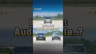 Brake Test Audi&Tesla..？#tesla  #audi