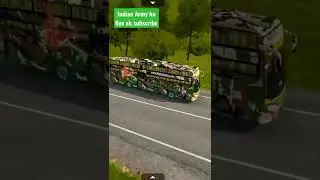 indian army bus in bus simuletor indonesia #army #indianarmy #bus #shorts #bussid