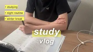 study vlog 🎧: winter break day in my life, korea vlog, smashed sweet potatoes