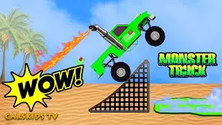 Animated Pickup Monster Truck STUNT