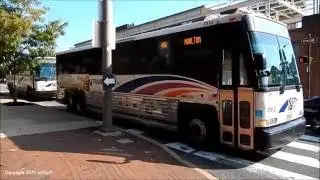 NJ Transit 2001 and 2002 MCI D4000 #7513 amd #8286 on Route 406 and 401 10/16/16