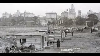 Vintage photos show Central Park's Hooverville a shanty town surrounded