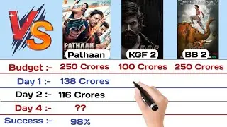 Pathaan vs KGF Chapter 2 vs Baahubali 2 Box Office Collection 2023 | Day 5