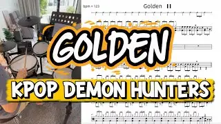 Golden - Kpop Demon Hunters |drum score