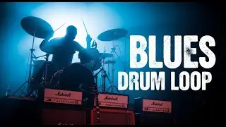 10 min long Blues Drum Loop at Fast Speed for All Guitar Skills