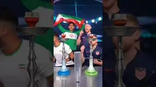 Hookah smoking competition 🇮🇷VS 🇺🇲