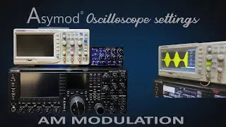 Asymod C1 Kenwood TS-990 Oscilloscope AM Modulation Settings