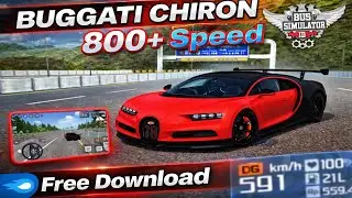 FASTEST CAR EVER? 😱 Bugatti Chiron 800+ KM/H Speed Test in BUSSID!