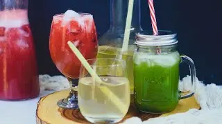 3 Delicious Summer Drinks at Home | Healthy Summer Drinks without Sugar | Low Calorie