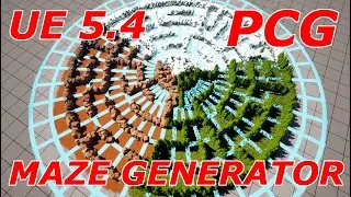 Maze Generation - UE 5.4 Tech Demo (PCG + Editor Scriptable Tools)