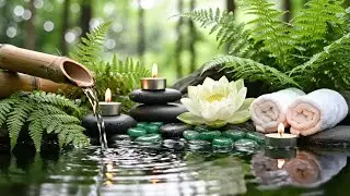 Relaxing Music to Relieve Stress and Anxiety 🌿 Calming Music + Bamboo Water Sounds for Sleeping