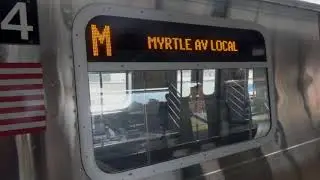 NYC Subway: Metropolitan Avenue bound  R179 (M) Train @ Fresh Pond Road