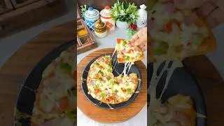 Leftover Roti Pizza Without Oven🍕😋 | Leftover Roti Hack🤩 #shorts #trending #rotipizza