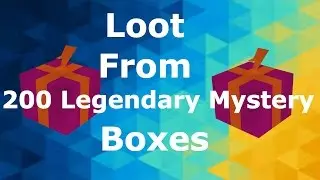 Simplicity RSPS Loot From 200 Legendary Mystery Boxes   Bib