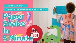 How to make easy paper snakes foe kids | Paper Craft | ADS International 2021
