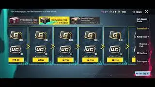 BGMI UC FROM FIRST PURCHASE PACK