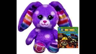 SF Purple Dot Bunny Playing Rubble & Crew: Dino Dig Book