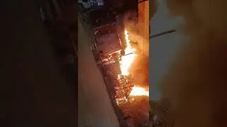 A major fire broke out in four shanties at Behala Thakurpuker.