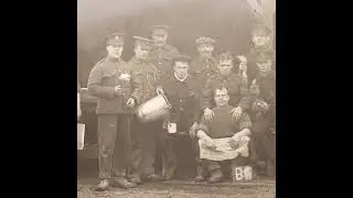 WWI Field Kitchen Butchers Soldiers British Army Photo Military