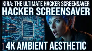 [4K] KIRA: Neon Cyberpunk Screensaver | 1 Hour Hacker Focus Ambience
