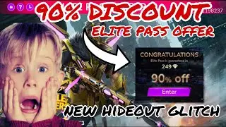90% elite pass discount || new hideout glitch