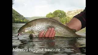 Spinning softmouth trout on River Neretva - drill action