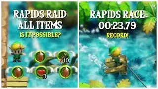 Rapids Raid (All Items - Glitch) + Rapids Race (0:23:79) | The Legend of Zelda: Link's Awakening