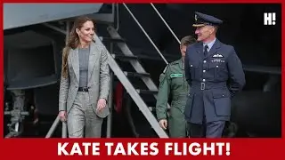 Кейт Миддлтон посещает военную базу Королевских ВВС в Конингсби | HELLO!
