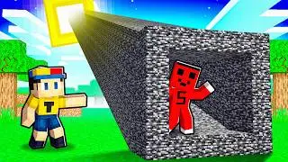 Minecraft'ta Güneşe Giden UPUZUN TÜNEL Bulduk !! - Minecraft
