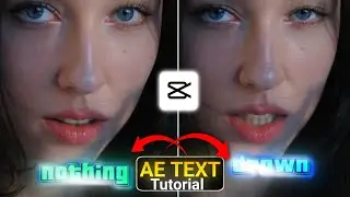 AE Text Glowing Effect Animation In CapCut | Glow Text Animation CapCut