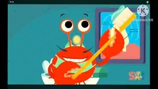 Crab learned how brush there teeth #inspired  by color Inversion 
