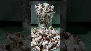 Chocolate Popcorn for kids. Easy snack less butter and chocolate 🍫 #shorts