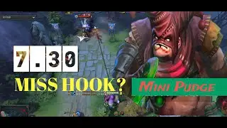 【7.30】Dota2 || 𝟙𝟘𝟘% Miss Hook Enemy in Creeps Line?