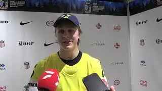 Sweden's Ivar Stenberg On Beating Team USA On Their Own Ice, Securing First Place At World Juniors