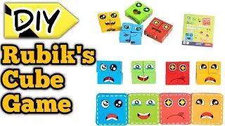 How to make Paper games at home/diy Rubik cube game/handmade paper game #art #paper #craft #games