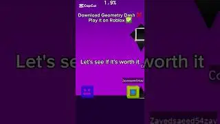 Playing Geometry Dash in Roblox! By Hemlo