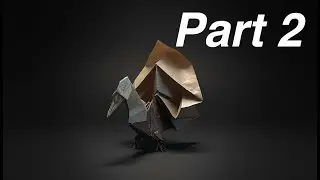 종이 한 장으로 접은 공작새_Part2 종이접기 | Peacock Origami from One Sheet (Part 2)