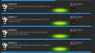 Taken Side Quest - Given 5 to 8 Objectives - Marvel Contest of Champions